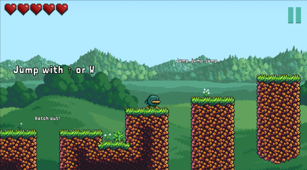 CallesFall Screenshot - Jumping platforms